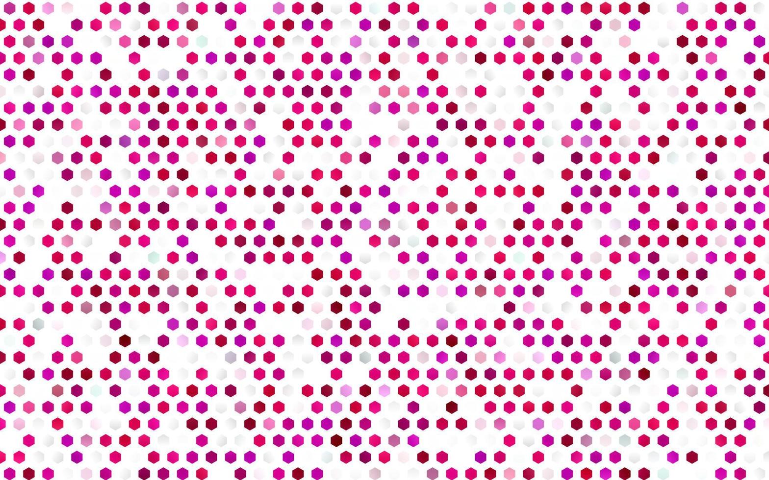 hellviolette, rosafarbene Vektorvorlage im sechseckigen Stil. vektor