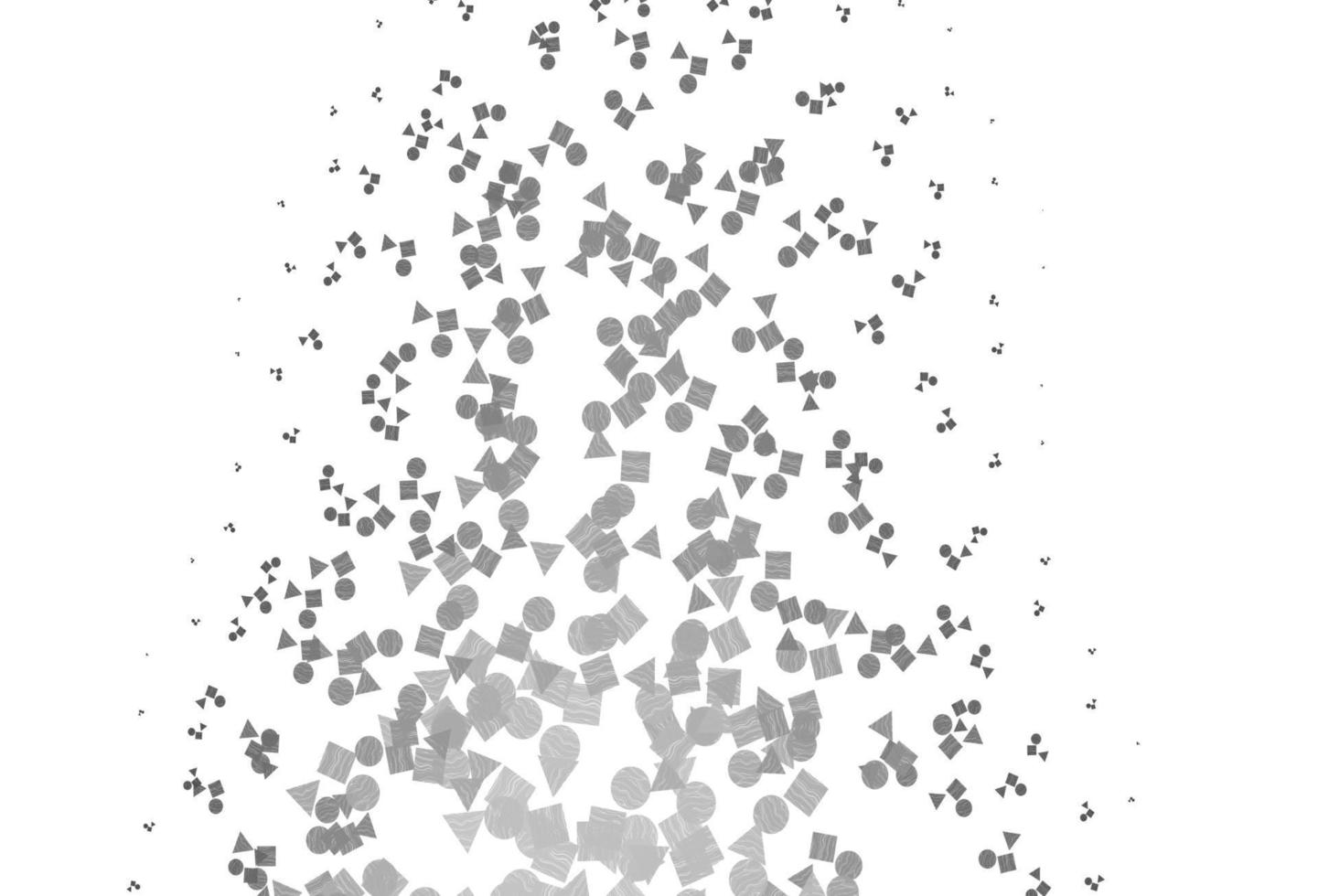 hellsilber, graues Vektorlayout mit Kreisen, Linien, Rechtecken. vektor