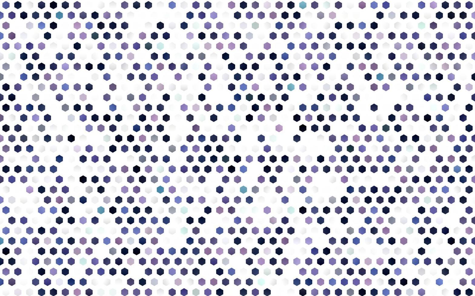 mörk lila vektor bakgrund med hexagoner.