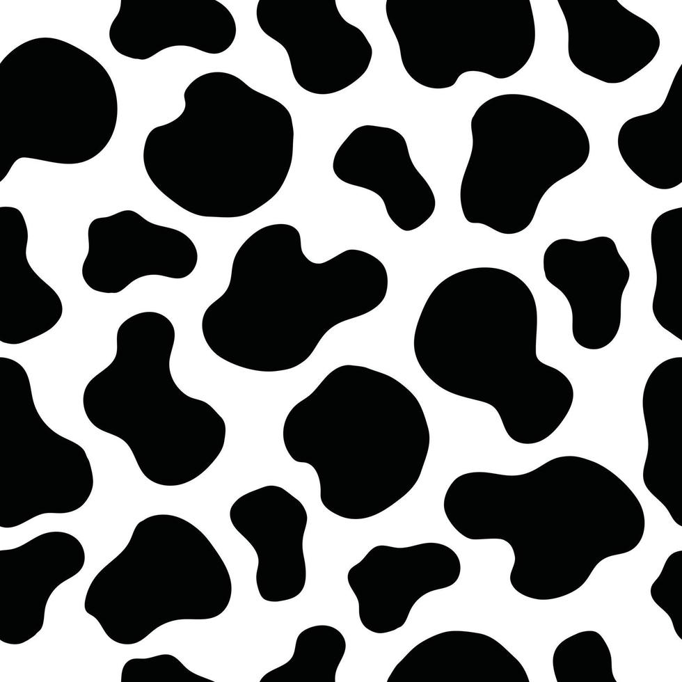ko seamless mönster. kotryck. cow spots för modetrycksdesign, webb och omslag. vektor
