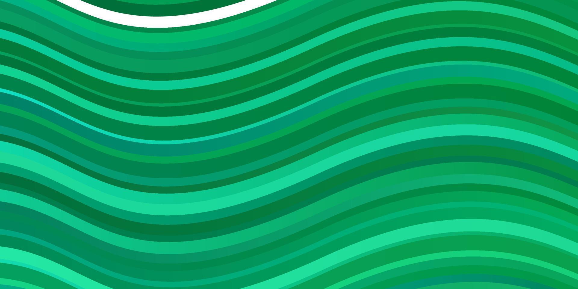 hellgrüner Vektorhintergrund mit Kurven. vektor