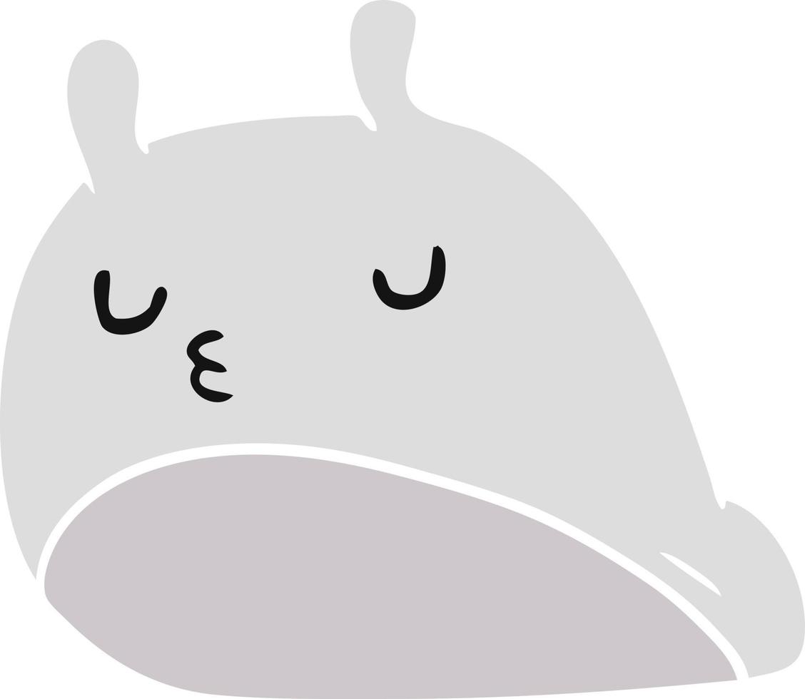 Cartoon kawaii fette süße Schnecke vektor