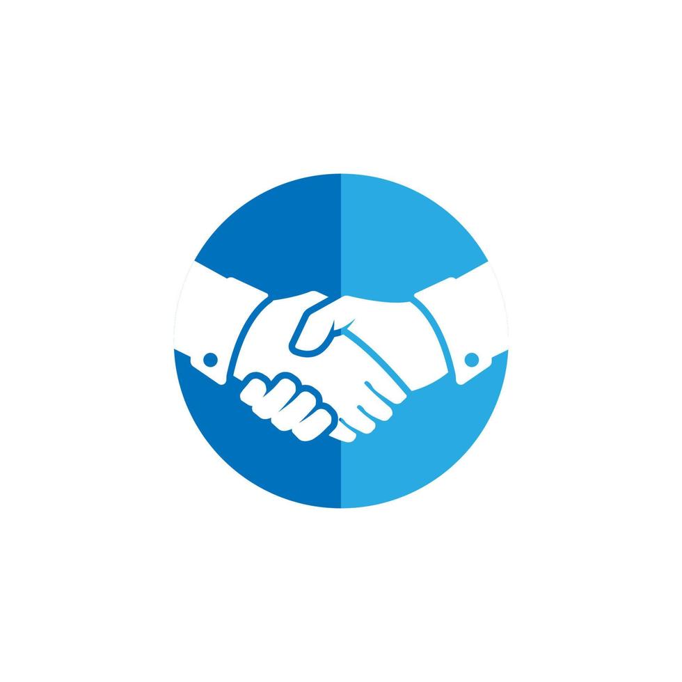 Designvorlage für Handshake- und Partnerschaftslogo. Logo-Design für das beste Angebot vektor