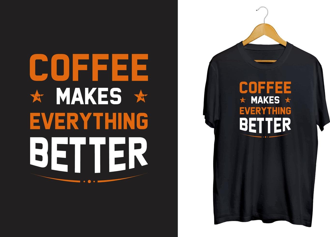 kaffe vintage typografi t-shirt design, kaffe citat svg design, kaffe hantverk vektor