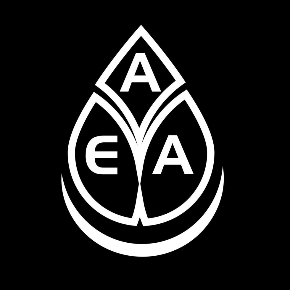 aea kreativ cirkel brev logotyp koncept. aea bokstavsdesign. vektor