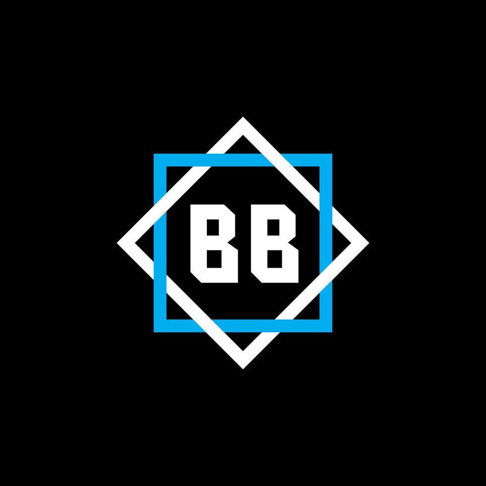 bb-Buchstaben-Logo-Design auf schwarzem Hintergrund. bb kreatives kreisbuchstabe-logokonzept. bb-Briefgestaltung. vektor