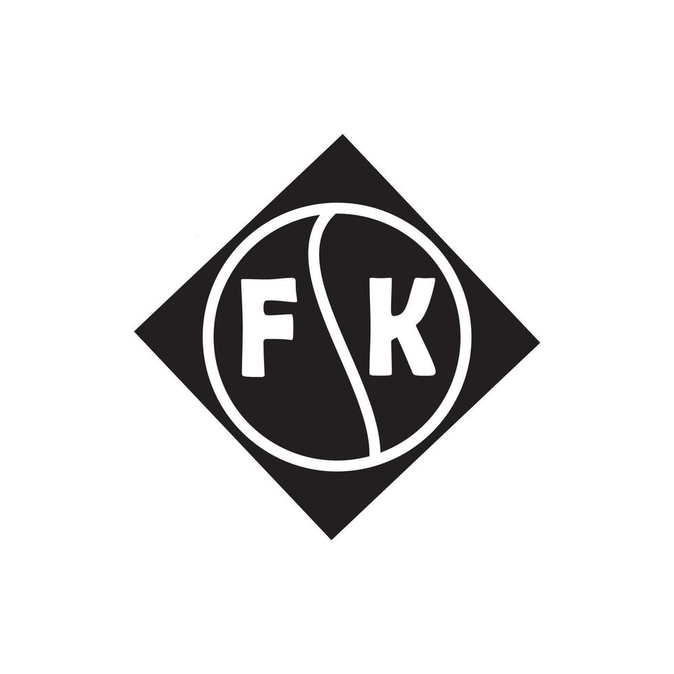 f-Brief-Logo-Design auf schwarzem Hintergrund. f kreatives kreisbuchstabe-logokonzept. fa Briefgestaltung. vektor