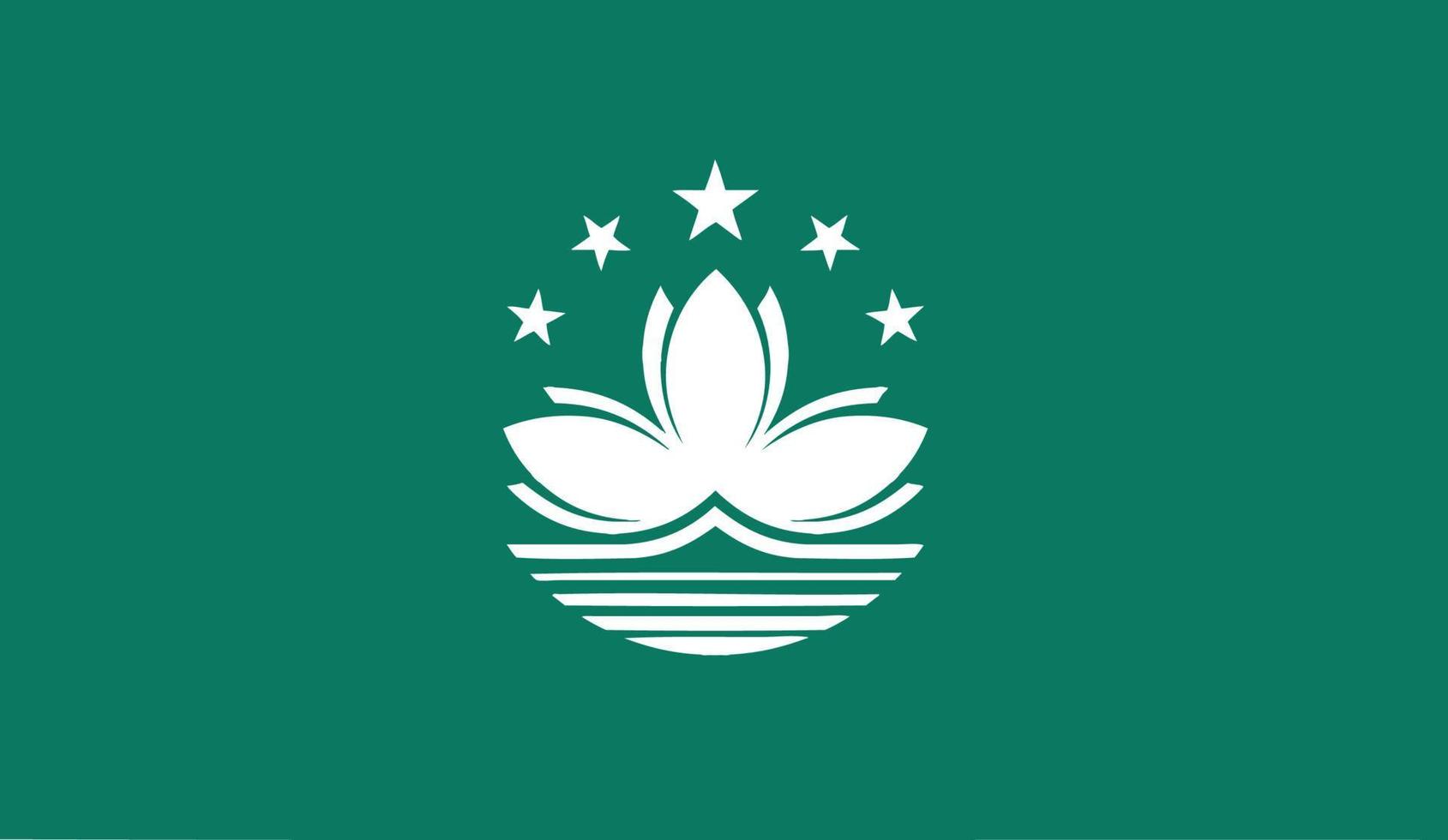 vektor illustration av Macau flagga.