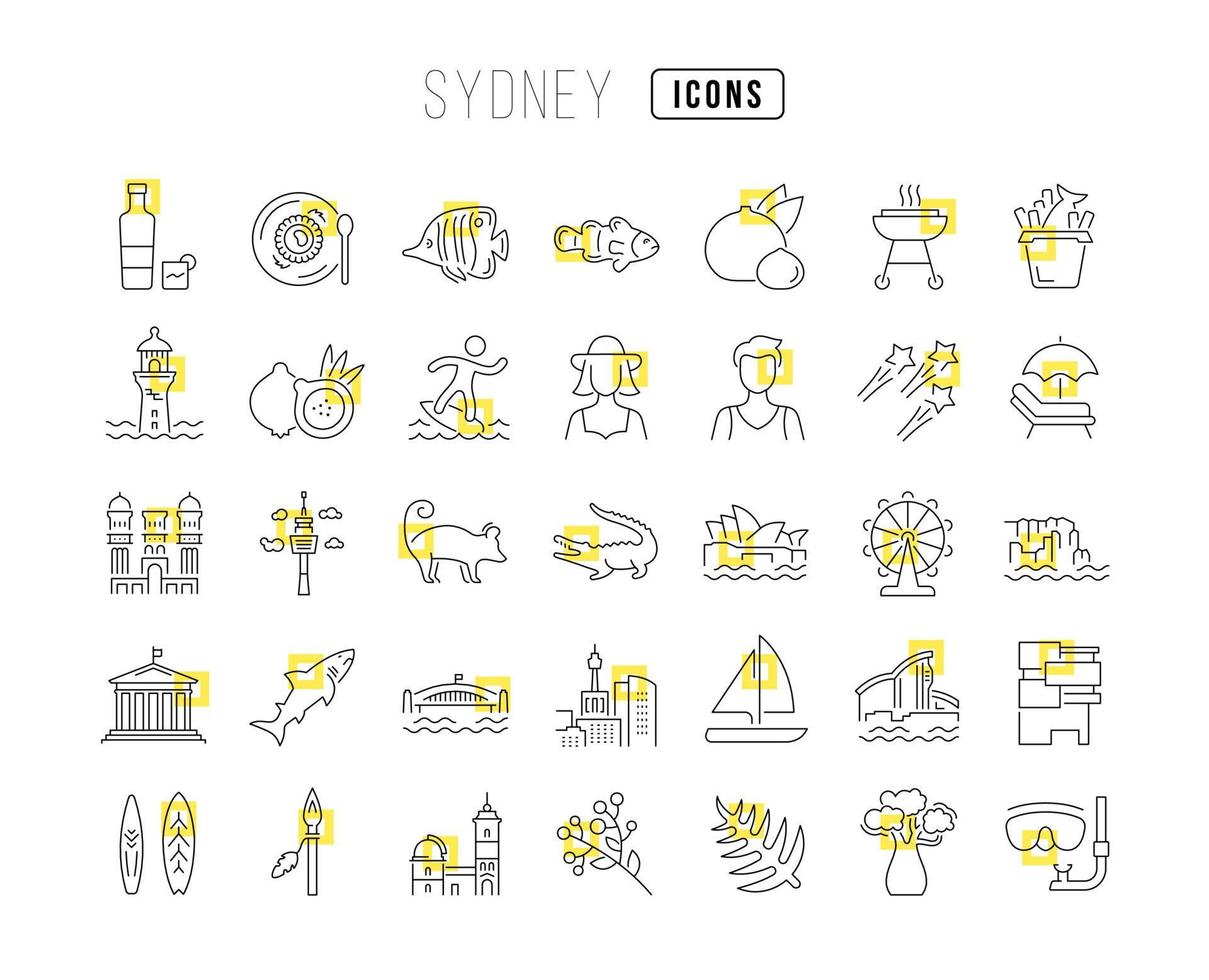 satz linearer symbole von sydney vektor