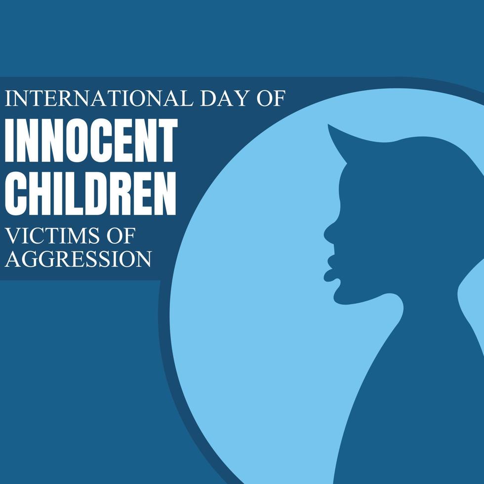 Illustrationsvektorgrafik des Jungen-Silhouettenbildes, perfekt für den internationalen Tag unschuldiger Kinder, Opfer von Aggression, Feiern, Grußkarte usw. vektor