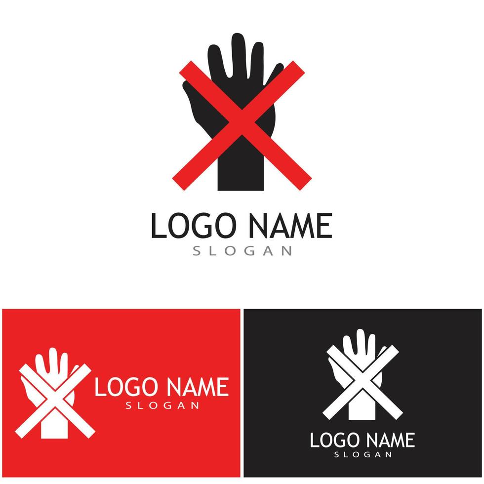 Handpflege Logo Vorlage Vektor Icon Business