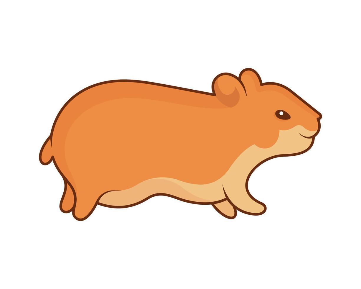 Illustration des lustigen Hamsters vektor