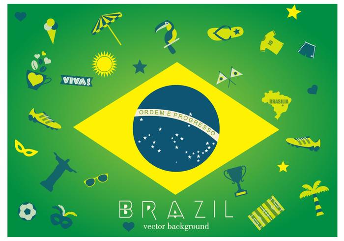 Brasilien Hintergrund vektor