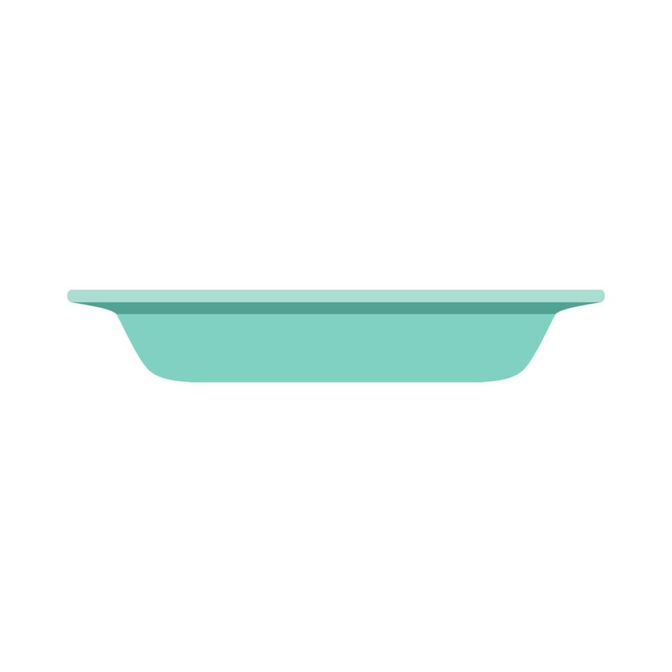 Bowl Design Abendessen Mittagessen Küche Vektor Icon. keramikplatte objekt der speisekarte