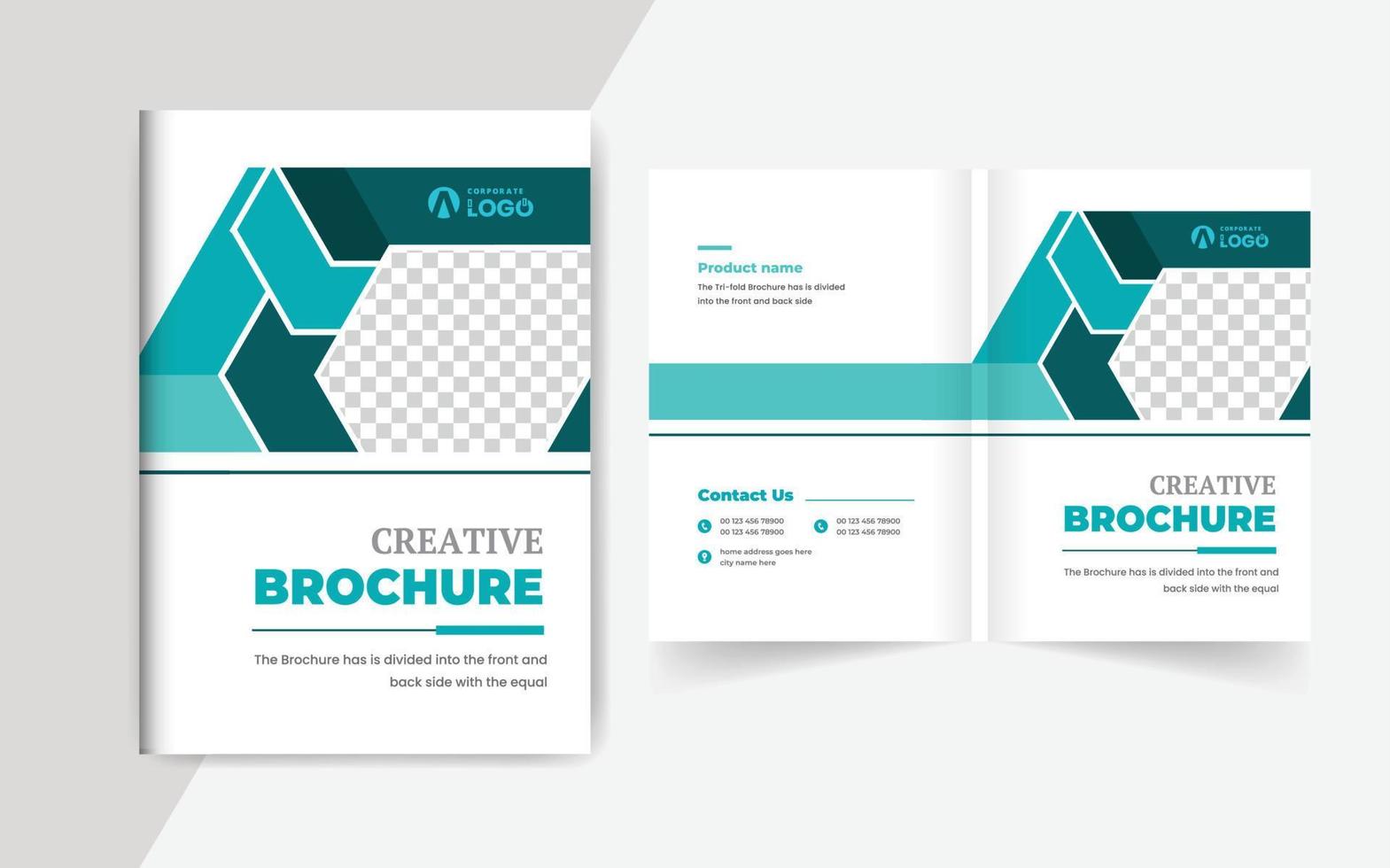 Cover-Vorlage für Unternehmensbroschüren. Corporate Cover Design Theme Layout abstrakt bunt kreatives und modernes Seitenthema vektor