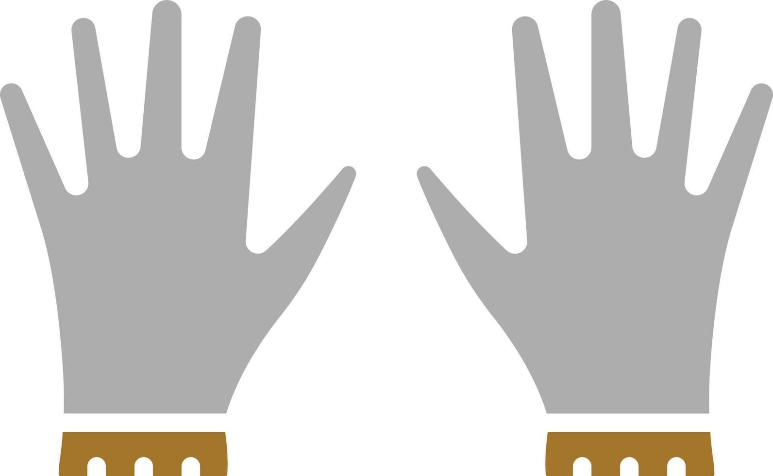 handskar ikon stil vektor