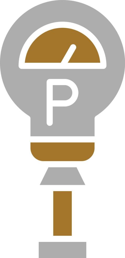 Parkuhr-Symbol-Stil vektor