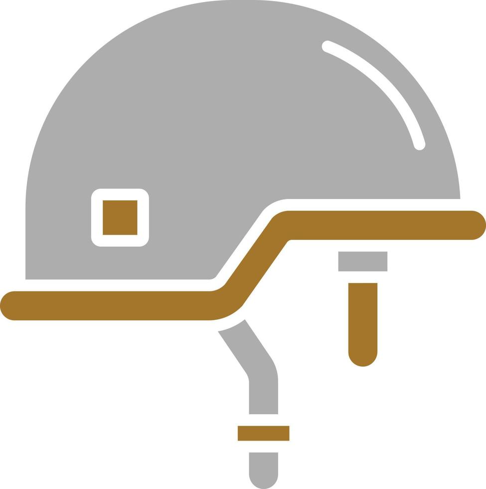 Soldat Helm Icon-Stil vektor