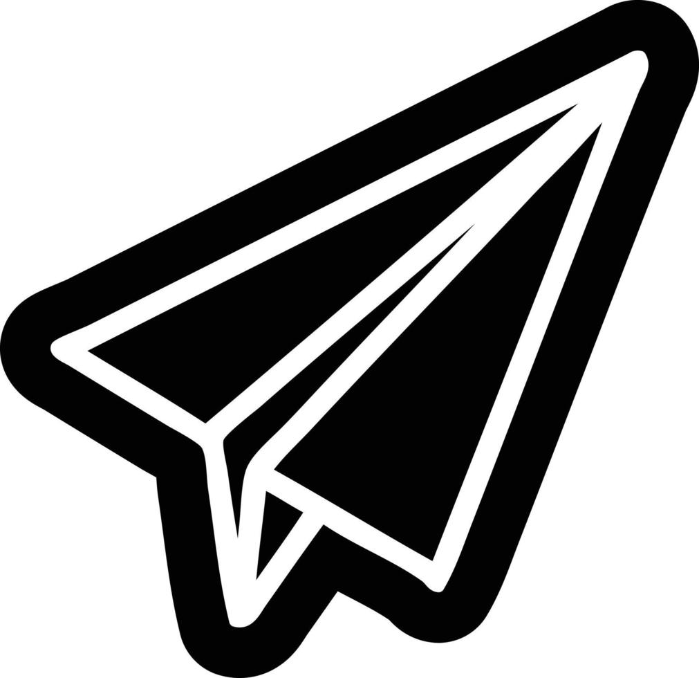 Papierflieger-Symbol vektor