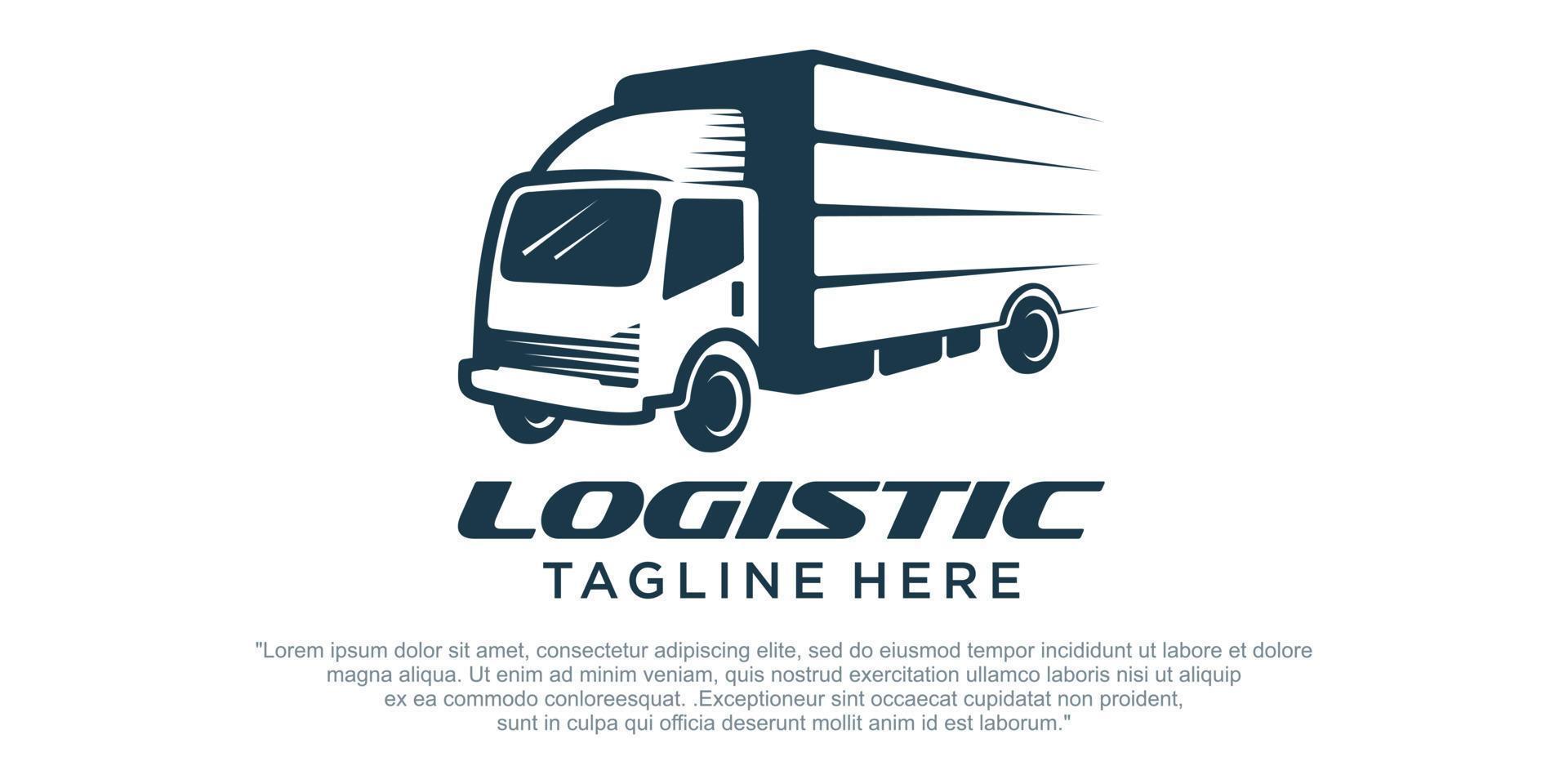 kreative LKW-Logo-Designvorlagen vektor