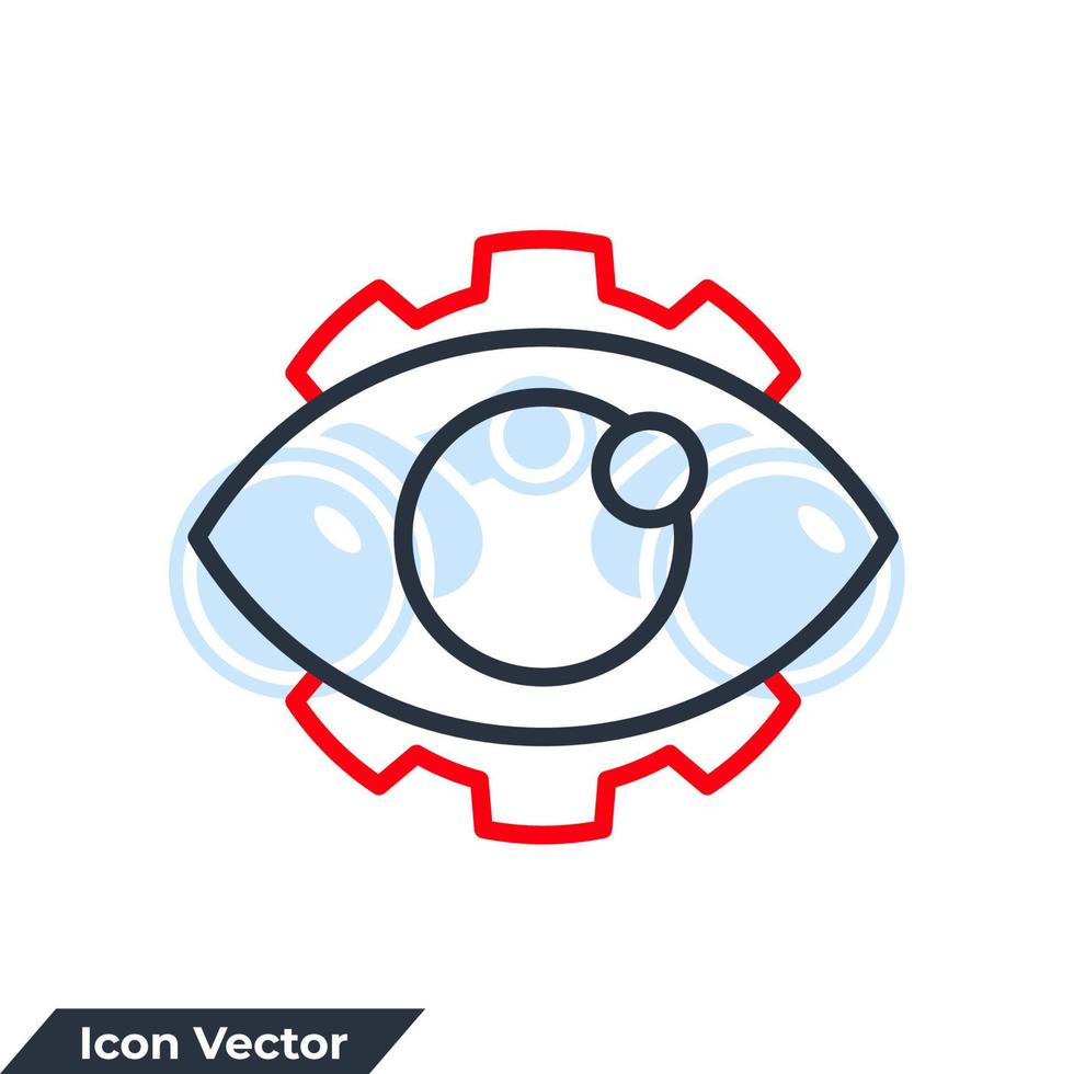 vision ikon logotyp vektorillustration. eye gear symbol mall för grafik och webbdesign samling vektor