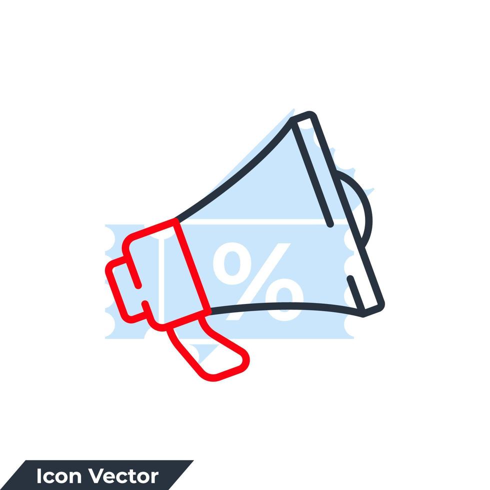 Megaphon-Symbol-Logo-Vektor-Illustration. Lautsprecher. Megaphon-Symbolvorlage für Grafik- und Webdesign-Sammlung vektor