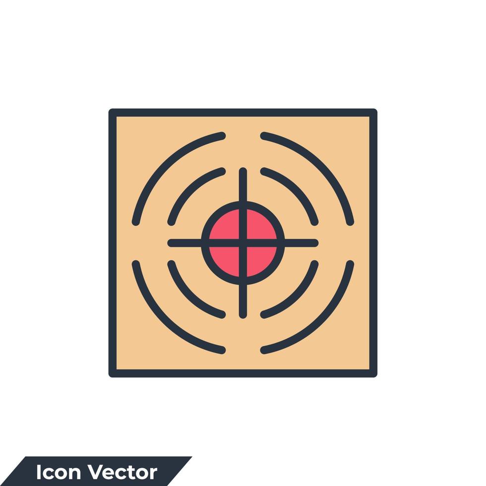 precision ikon logotyp vektorillustration. mål symbol mall för grafik och webbdesign samling vektor