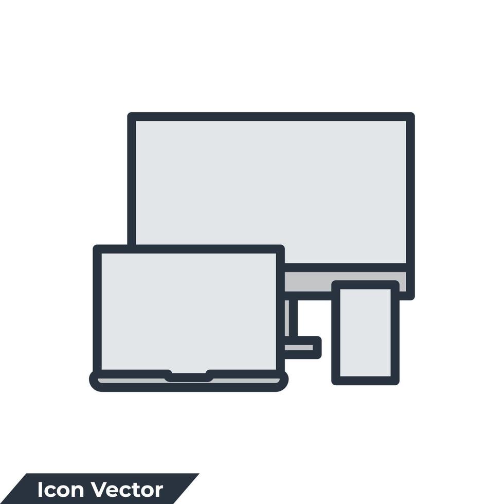 ansprechende Symbol-Logo-Vektor-Illustration. Symbolvorlage für Geräte und Elektronik für Grafik- und Webdesign-Sammlung vektor