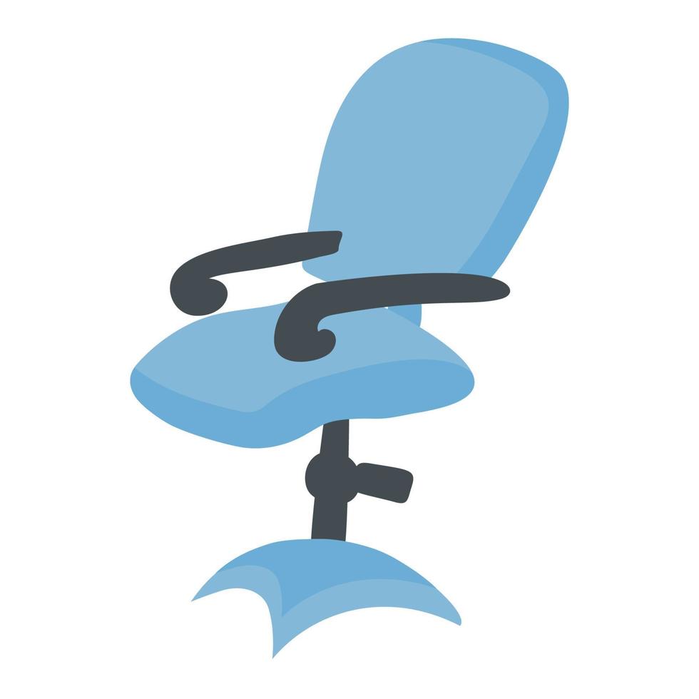 Der blaue Bürostuhl eignet sich für Arbeitsstühle im Büro oder zu Hause. vektor