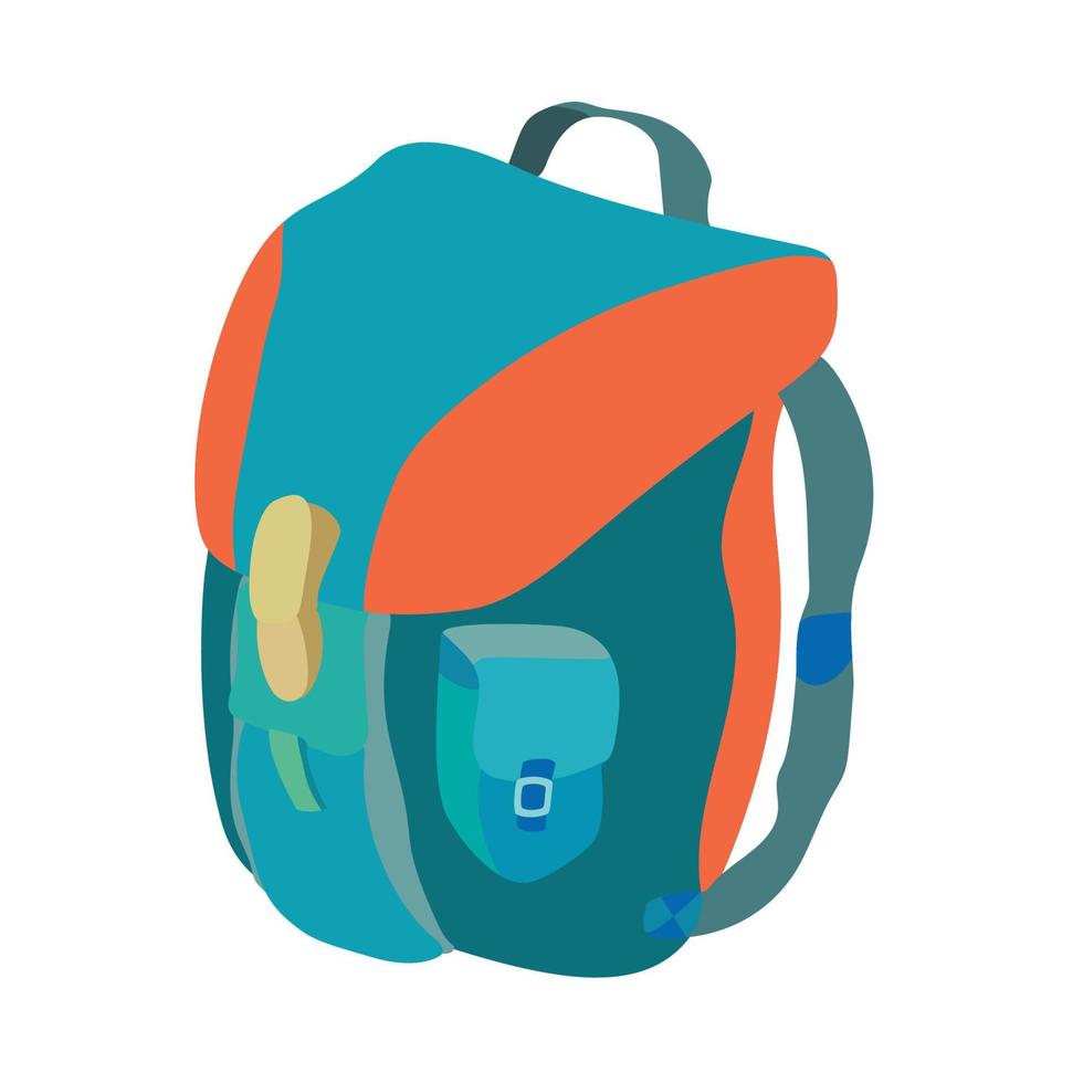 Ein Rucksack in einer schönen Farbe, perfekt für Schul- oder Reisevektorillustration vektor