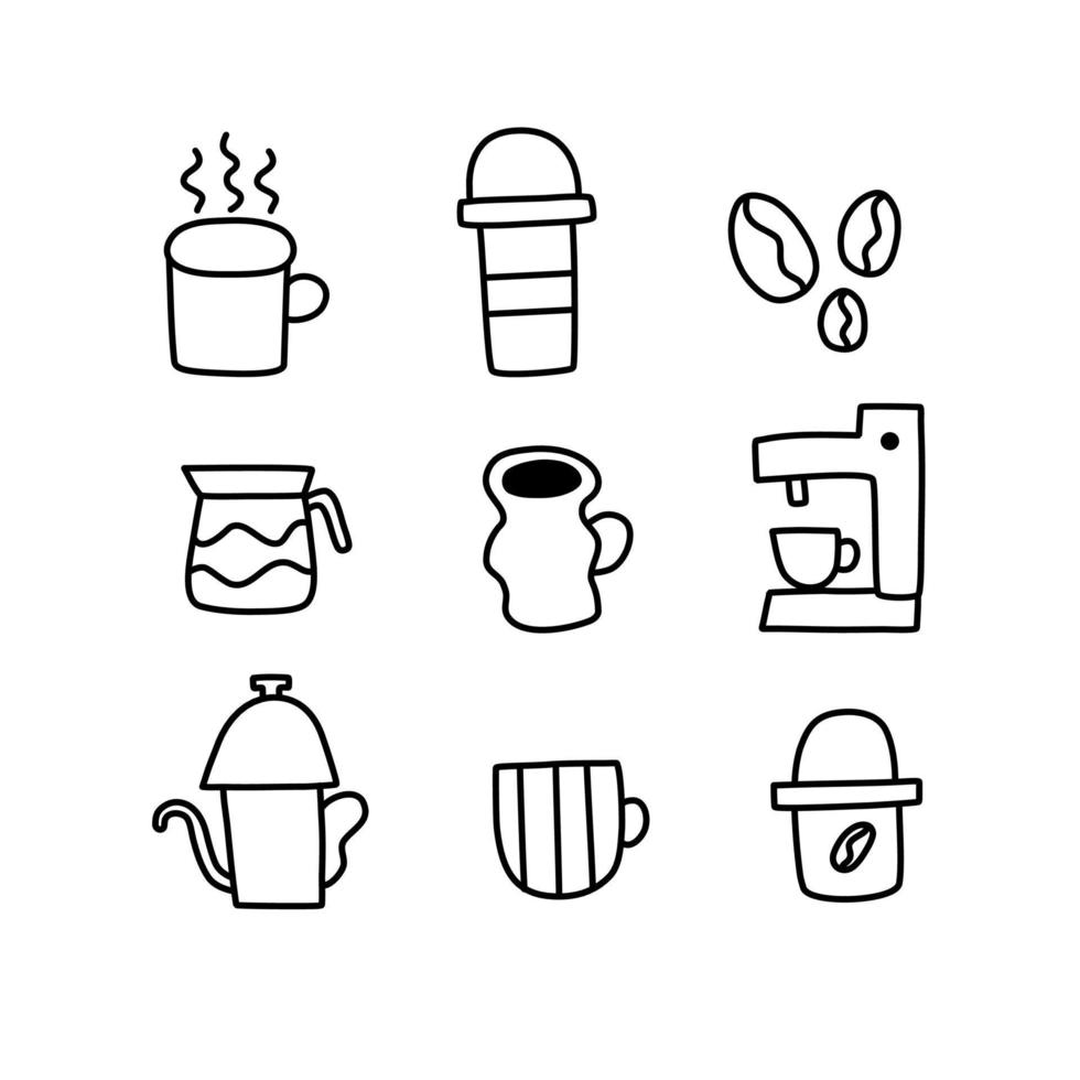 Kaffee-Icon-Sammlung vektor