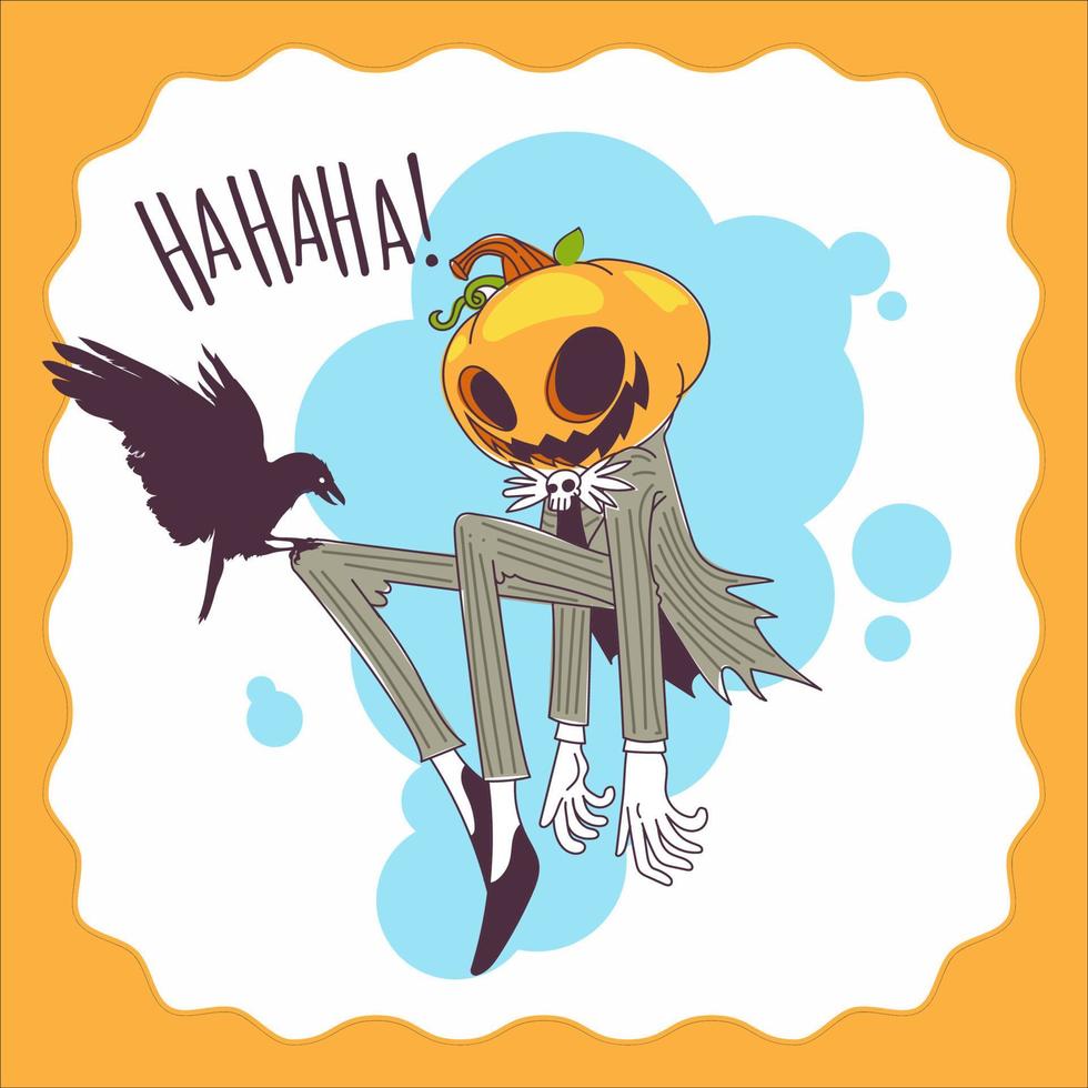 Jack-o-Laterne-Halloween-Vektor-Illustration vektor