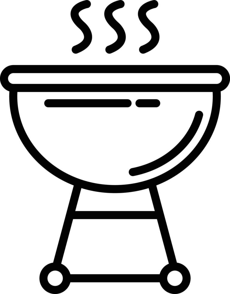 Symbol für die Grilllinie vektor