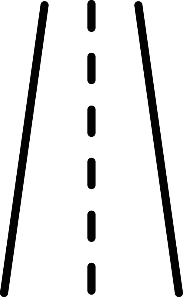 Symbol für die Straßenlinie vektor