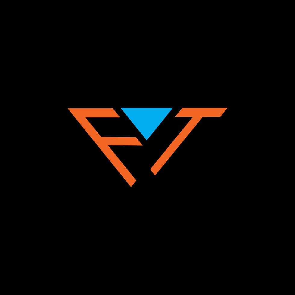 ft Brief Logo kreatives Design mit Vektorgrafik, abc einfaches und modernes Logo-Design. vektor