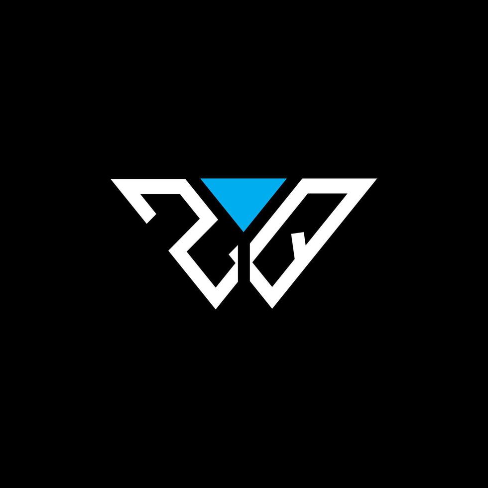 zq letter logotyp kreativ design med vektorgrafik, zq enkel och modern logotyp. vektor
