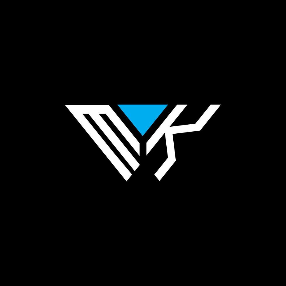 mk-Buchstaben-Logo kreatives Design mit Vektorgrafik, mk-einfaches und modernes Logo. vektor