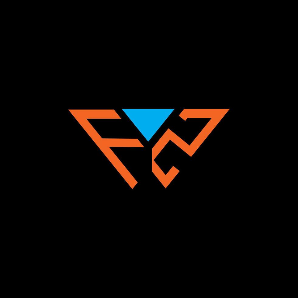 kreatives Design des fz-Buchstabenlogos mit Vektorgrafik, einfachem und modernem Logodesign abc. vektor