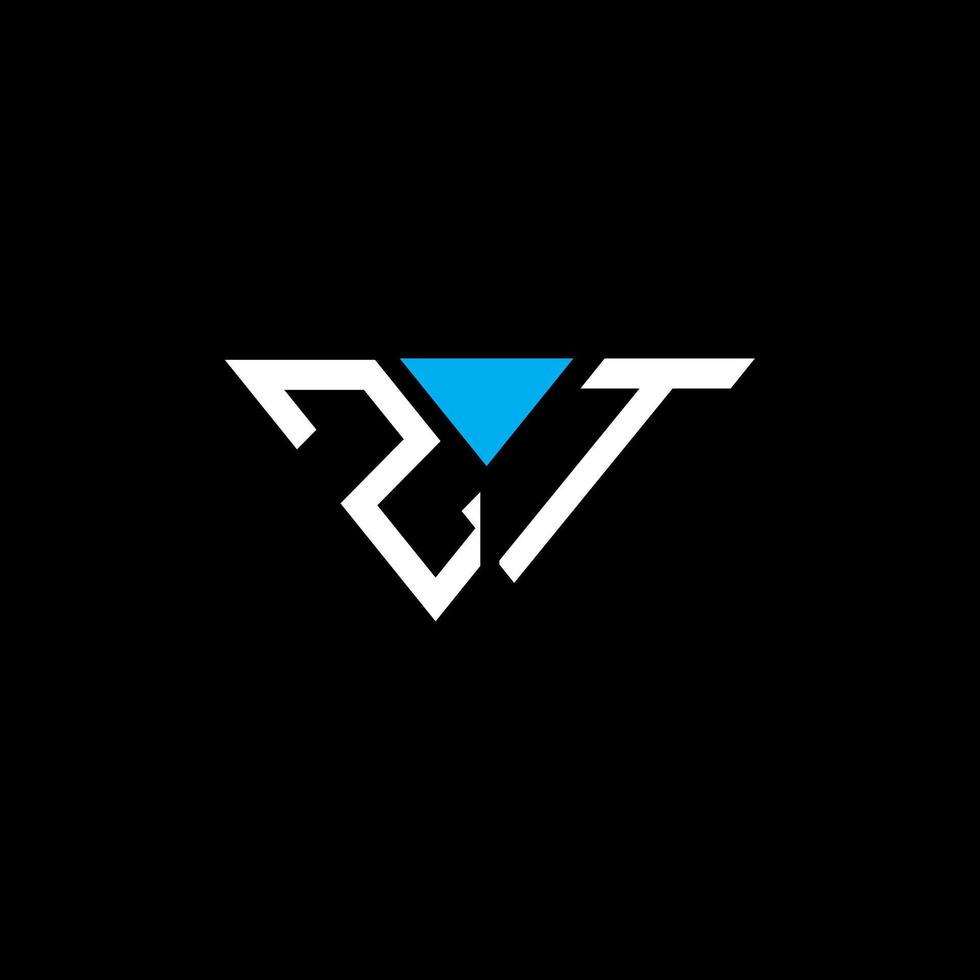 zt letter logo kreativ design med vektorgrafik, zt enkel och modern logotyp. vektor