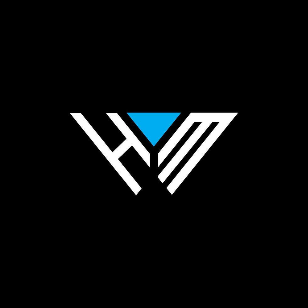 hm letter logo kreatives design mit vektorgrafik, abc einfaches und modernes logo-design. vektor