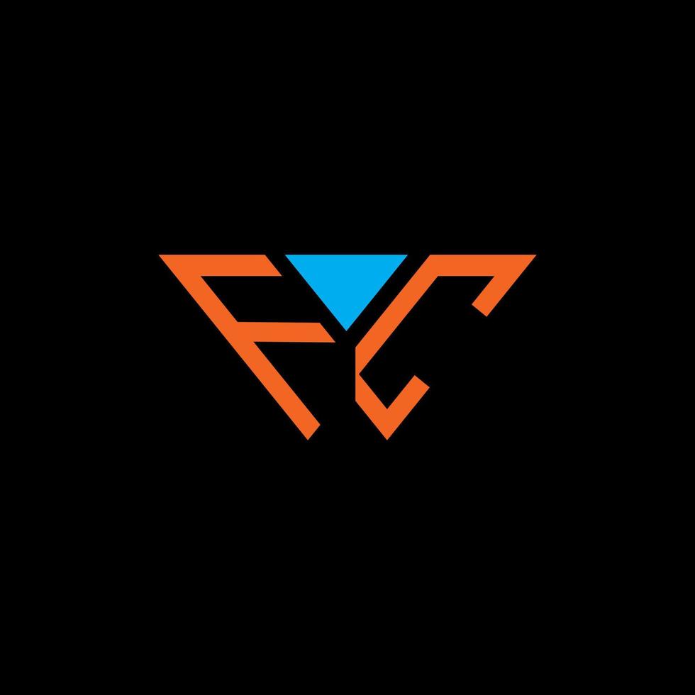 FC Letter Logo kreatives Design mit Vektorgrafik, abc einfaches und modernes Logo-Design. vektor