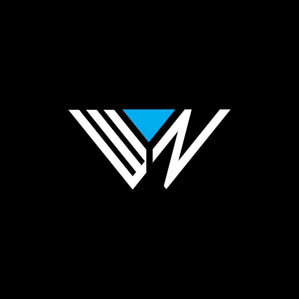 wn letter logotyp kreativ design med vektorgrafik, wn enkel och modern logotyp. vektor