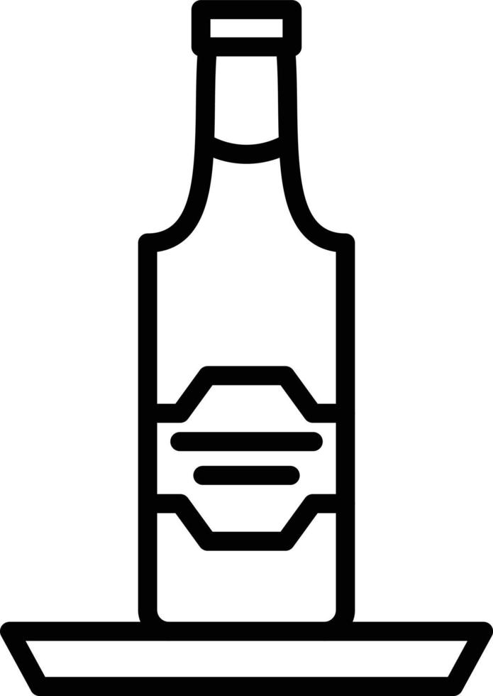 Symbol für die Bierflasche vektor