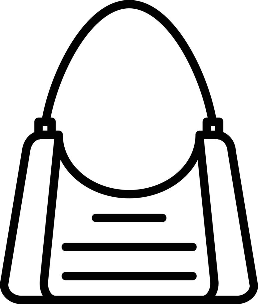Symbol für Umhängetasche vektor