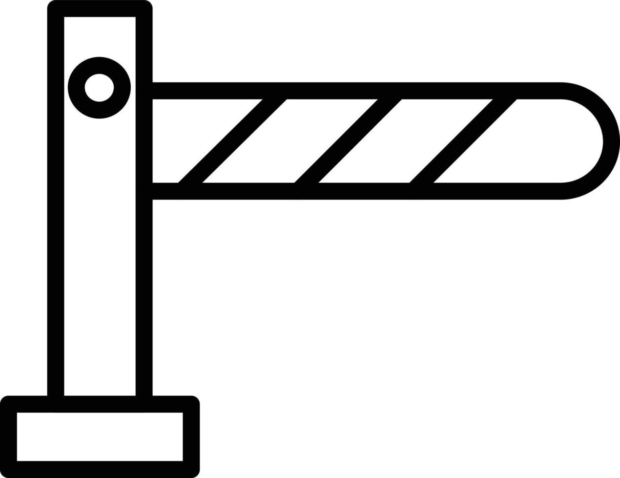 Symbol für die Barrierelinie vektor