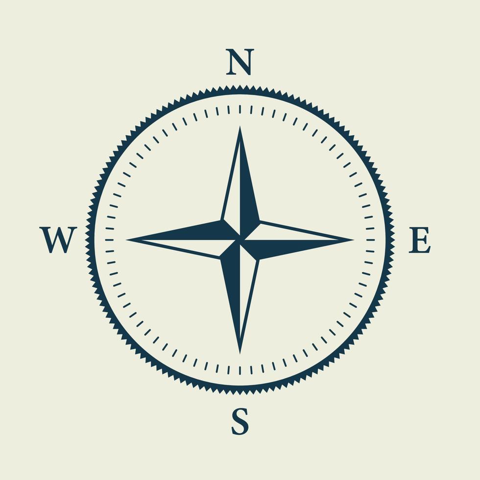 abenteuer richtungspfeil nach norden südwesten osten orientierung navigator modernes zeichen. Kompass-Karten-Silhouette-Symbol. Glyphen-Piktogramm für die Retro-Ausrüstung der Rosenwind-Navigation. isolierte Vektorillustration. vektor