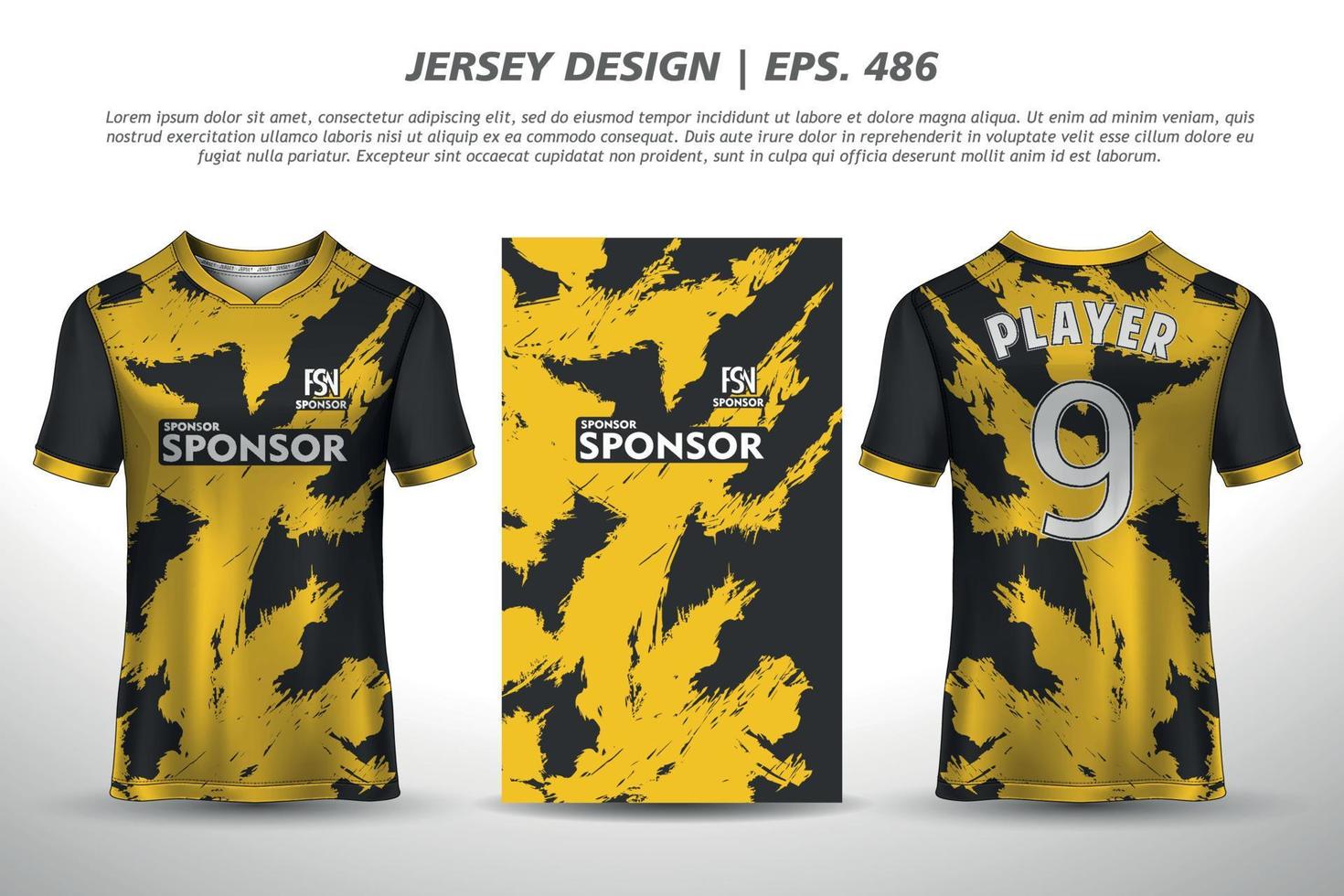 jersey design sublimering t-shirt premium geometriskt mönster otrolig vektorsamling för fotboll fotboll racing cykling spel motocross sport vektor