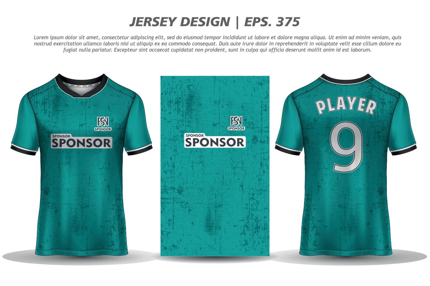 Trikot Design Sublimation T-Shirt Premium geometrisches Muster unglaubliche Vektorkollektion für Fußball Fußballrennen Radfahren Gaming Motocross Sport vektor