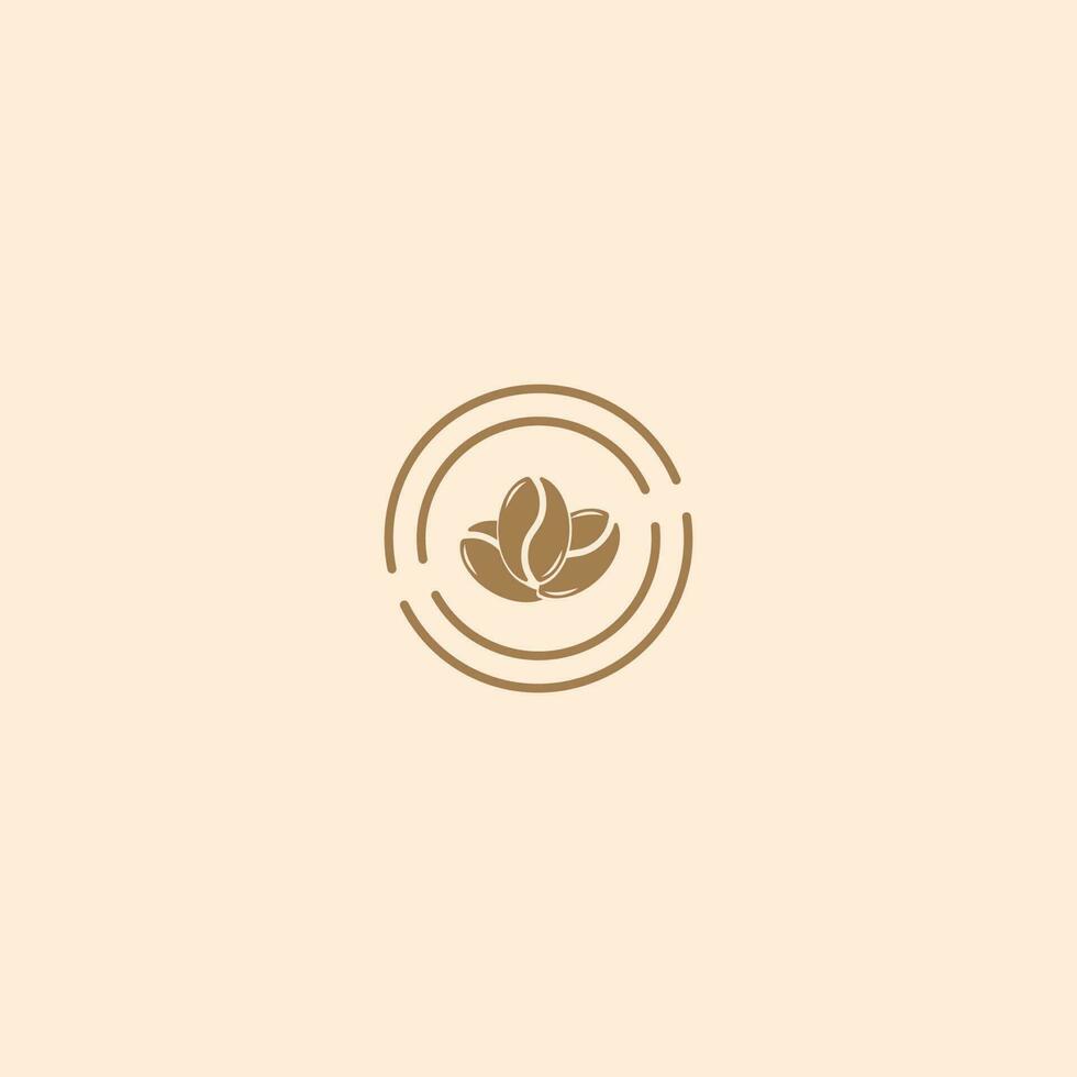 Kaffee-Logo. modernes Ikonensymbol monochromes einzeiliges Minimalismus-Vektorlogo für Cafés. vektor