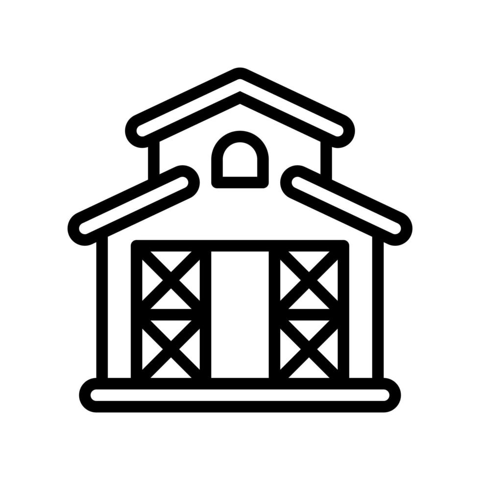 Symbol für Scheunenlinienstil. Vektorillustration für Grafikdesign, Website, App vektor